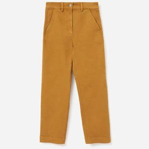 Everlane Straight Leg Crop, Golden Brown, size 00